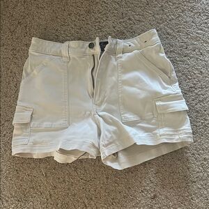 Hollister White Women's Cargo Shorts